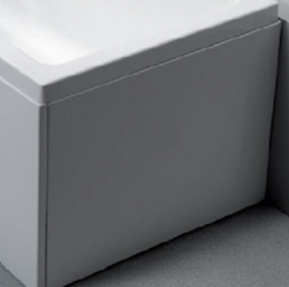 Carron End Panel 700x540mm - White Gloss (02286)