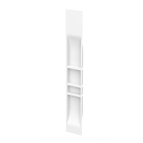 AKW Recessed Shower Niche – 2 Shelf, 3 Shelf or Full Height, White or Black, photo 5