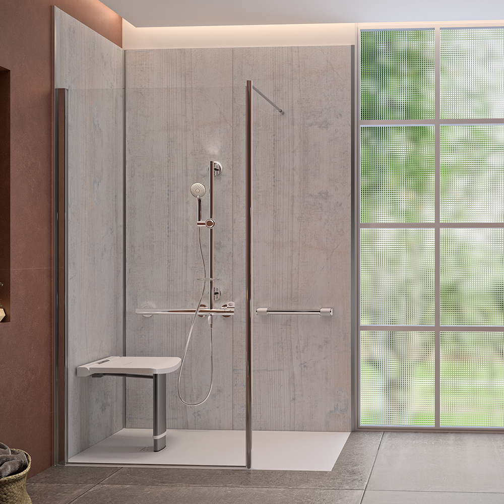 AKW Onyx Exclusif Low Level Shower Tray – Choice of Size, Colour & Waste, photo 2