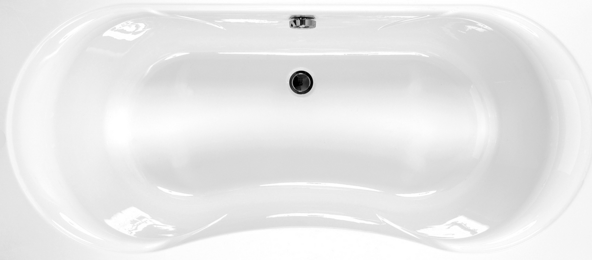 Carron Arc Duo 1700x750mm Double Ended Carronite Bath - White Gloss (02018)