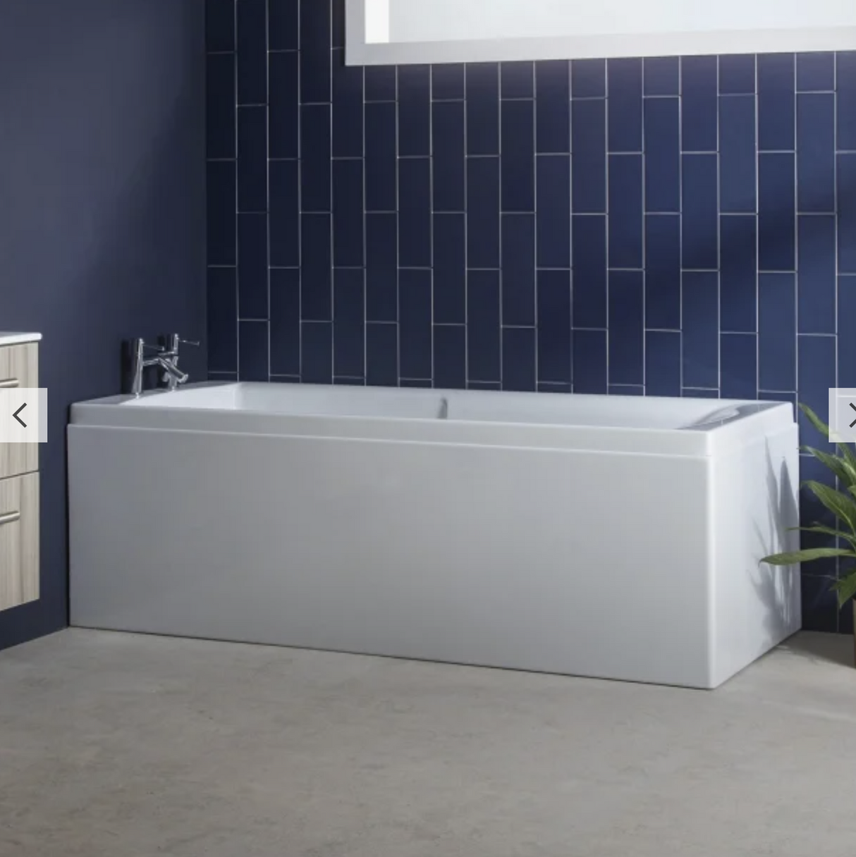 Carron Axis 1700x700mm Carronite Single Ended Bath- White Gloss (02038)
