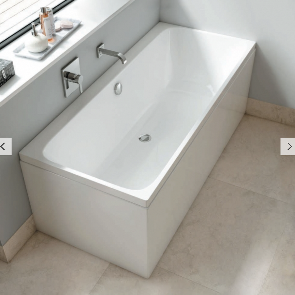Carron Profile 1600x700mm Double Ended Bath - White Gloss (02199)