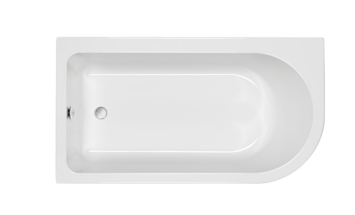 Carron Status 1700x800mm Right Hand Bath Carronite - White Gloss (02220)
