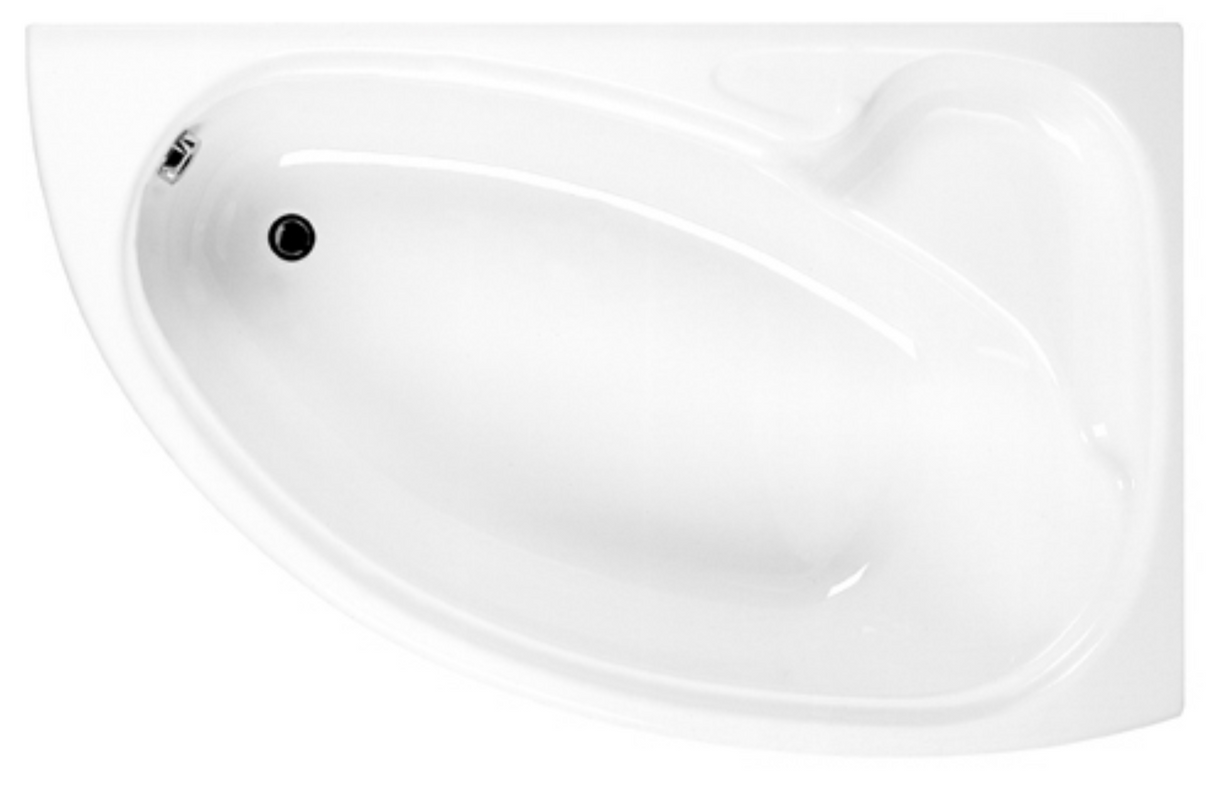 Carron Dove 1550x950mm Corner Bath Left Hand - White Gloss (02232)