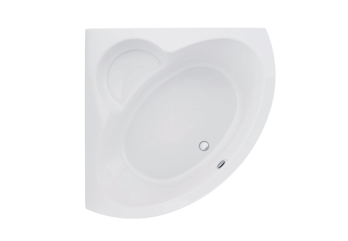 Carron Monarch 1300x1300mm Corner Bath Carronite - White Gloss (02237)