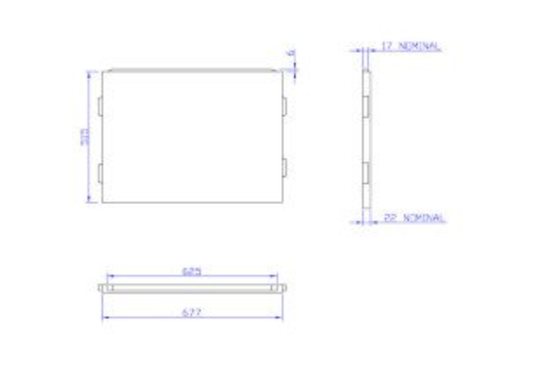 Carron End Bath Panel 700x515mm -White Gloss (02285)