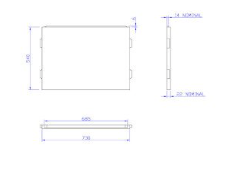 Carron End Bath Panel 750x540mm- White Gloss (02289)
