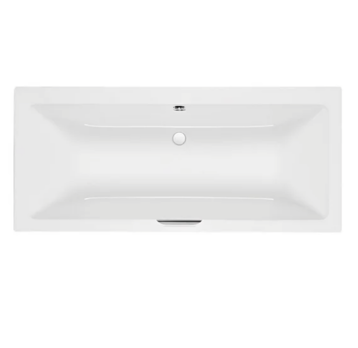 Carron Integra Double Ended Rectangular Bath with Single Grip 1700mm x 750mm - Carronite- White Gloss (02464)