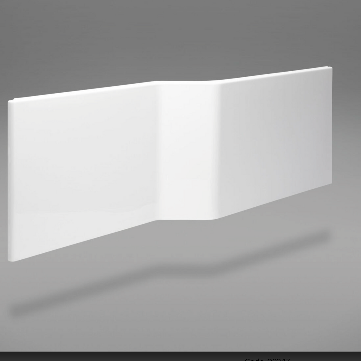 Carron Urban Edge 1675 x 540mm front bath panel, Carronite, 02530