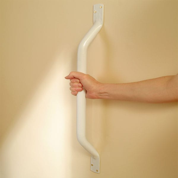 AKW 1000 Series Mild Steel Flat End Grab Rail White – Choice of Length, photo 4
