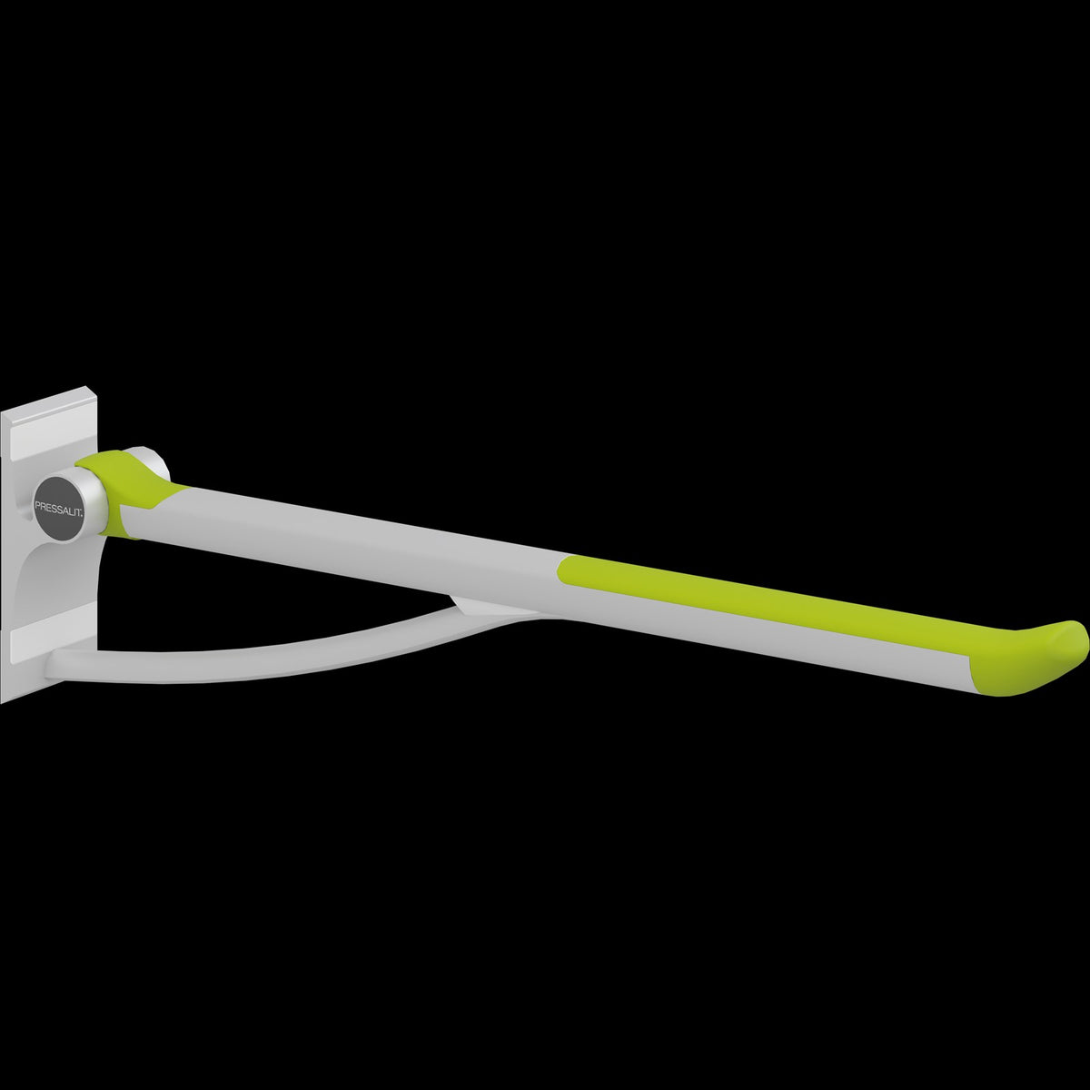 Pressalit PLUS Support Arm, Fixed Height – Lime Green