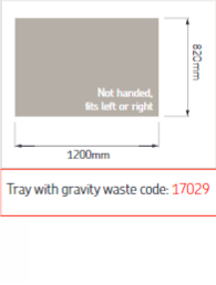 AKW Sulby Step-In Shower Tray with Built-In Gravity Waste, photo 10
