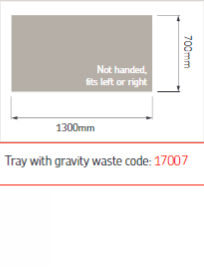 AKW Sulby Step-In Shower Tray with Built-In Gravity Waste, photo 11