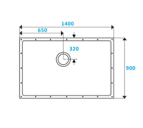 Contour ShowerDec Wet Room Floor Former 900x900mm (SD900X900)