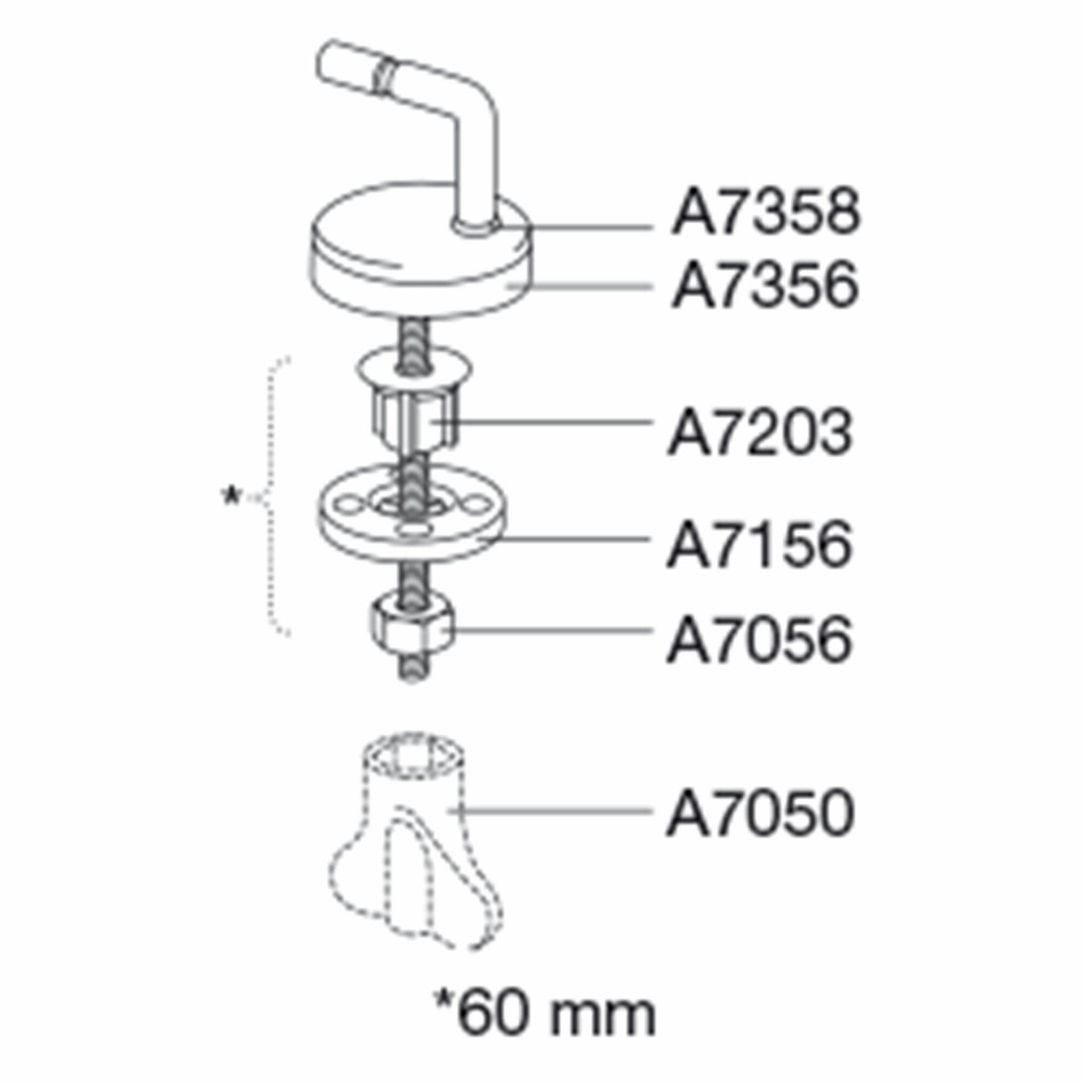 Pressalit Univertical hinge UN9999