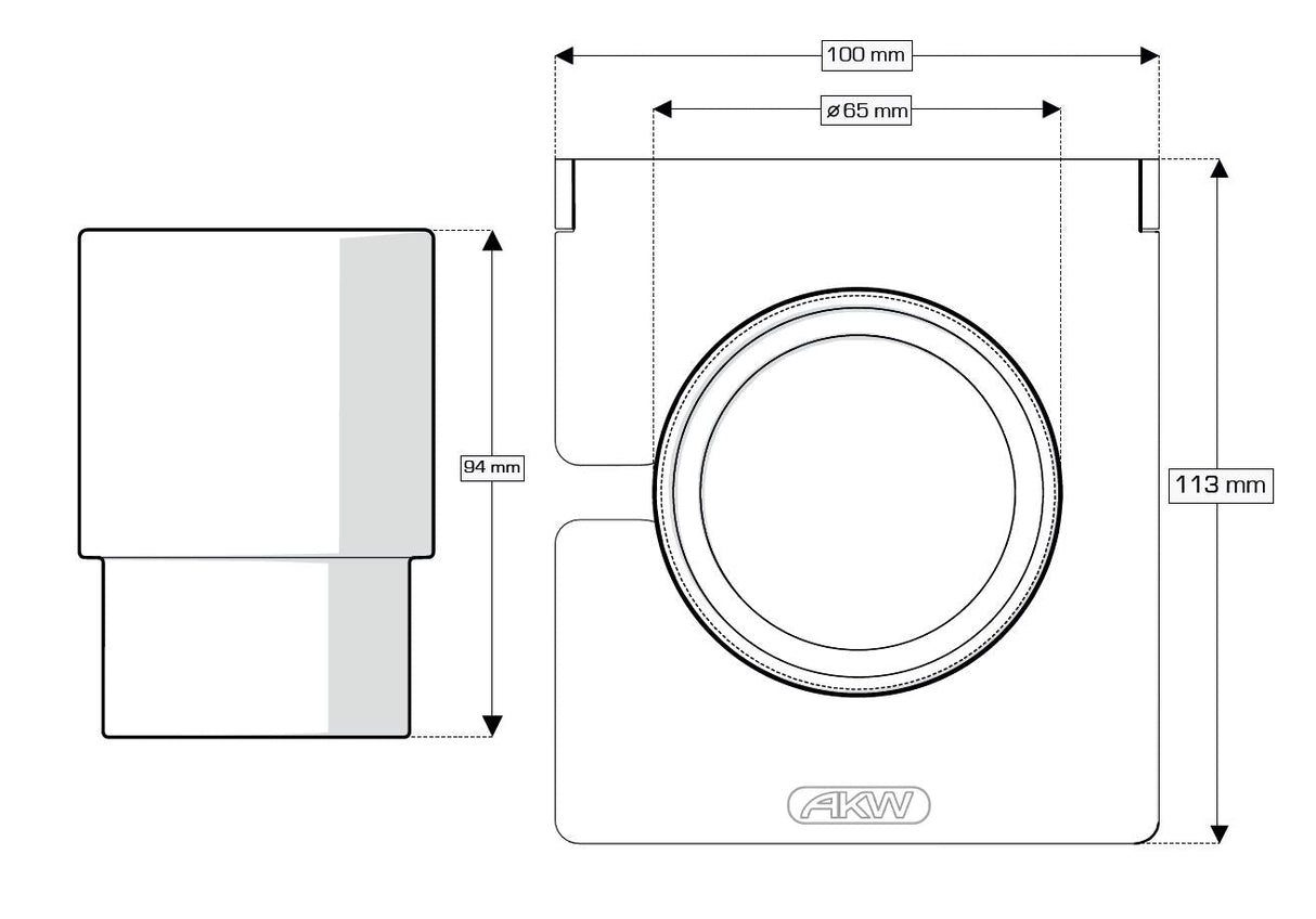 AKW Onyx Tumbler Chrome (23682)