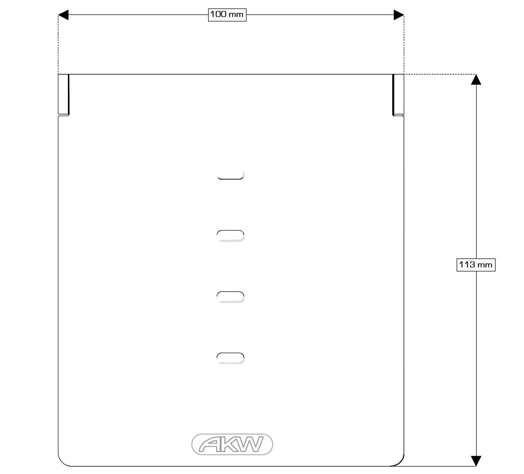 AKW Onyx Soap Dish Chrome (23683)