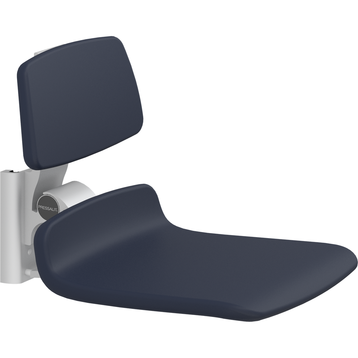 Pressalit PLUS replacement shower seat – 450 mm – Backrest Only, Standard Seat, Dark Blue