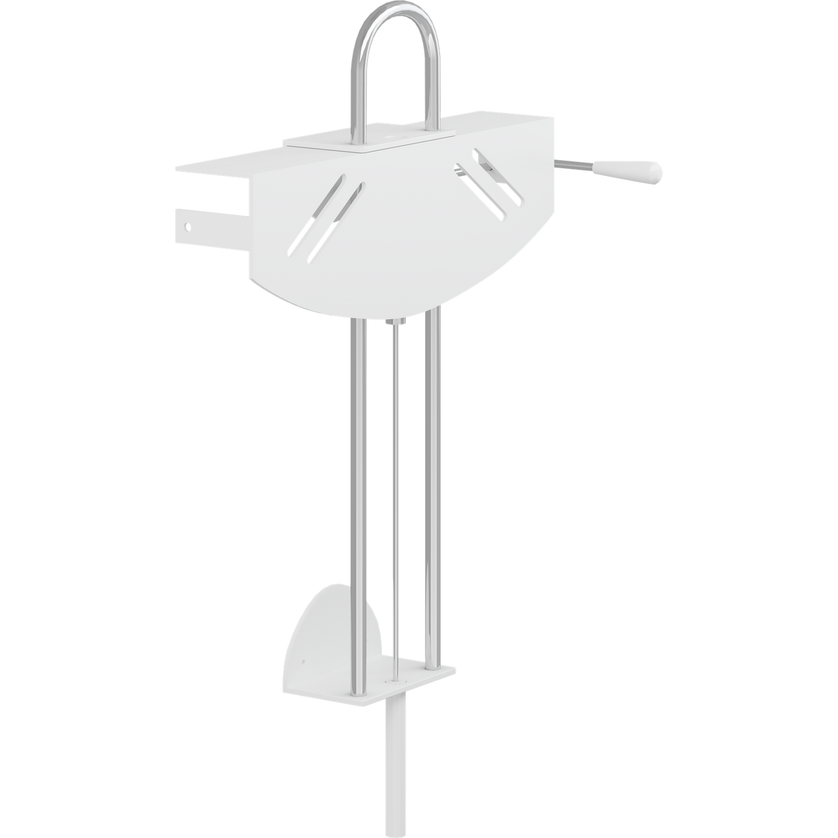 Pressalit VALUE gas-assisted wash basin bracket, white