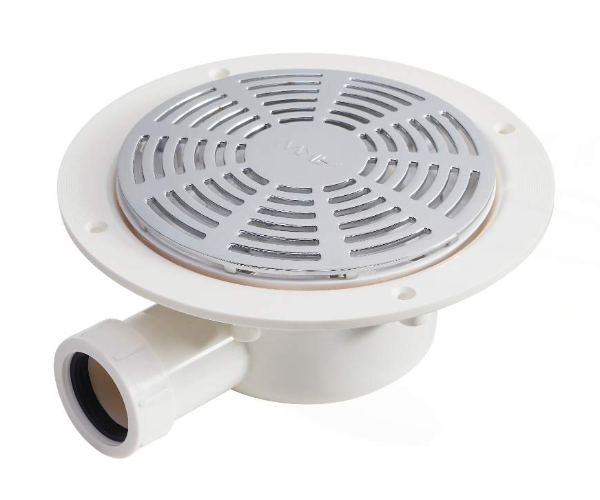 Low Height Dry Waste with TF Vinyl Floor Adaptor 25419-UK