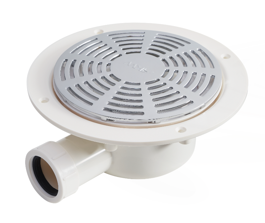 GW90-2 Low Height Wet Waste with TF Vinyl Floor Adaptor (UK) 25499-UK