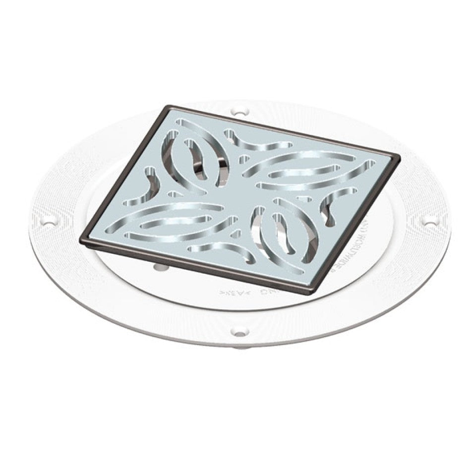 AKW SS-TFWA Stainless Steel Waste Adaptor with GW50 Trapped Waste (Tiled Floor) (LB00102)