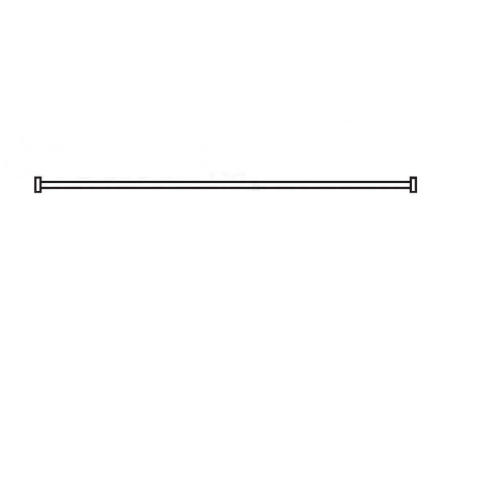 AKW Straight Shower Curtain Rail, photo 3