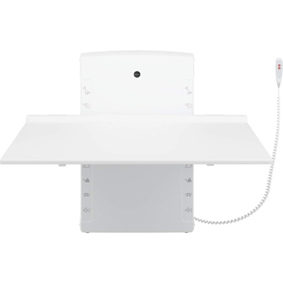 Pressalit low start foldable daycare changing table folded