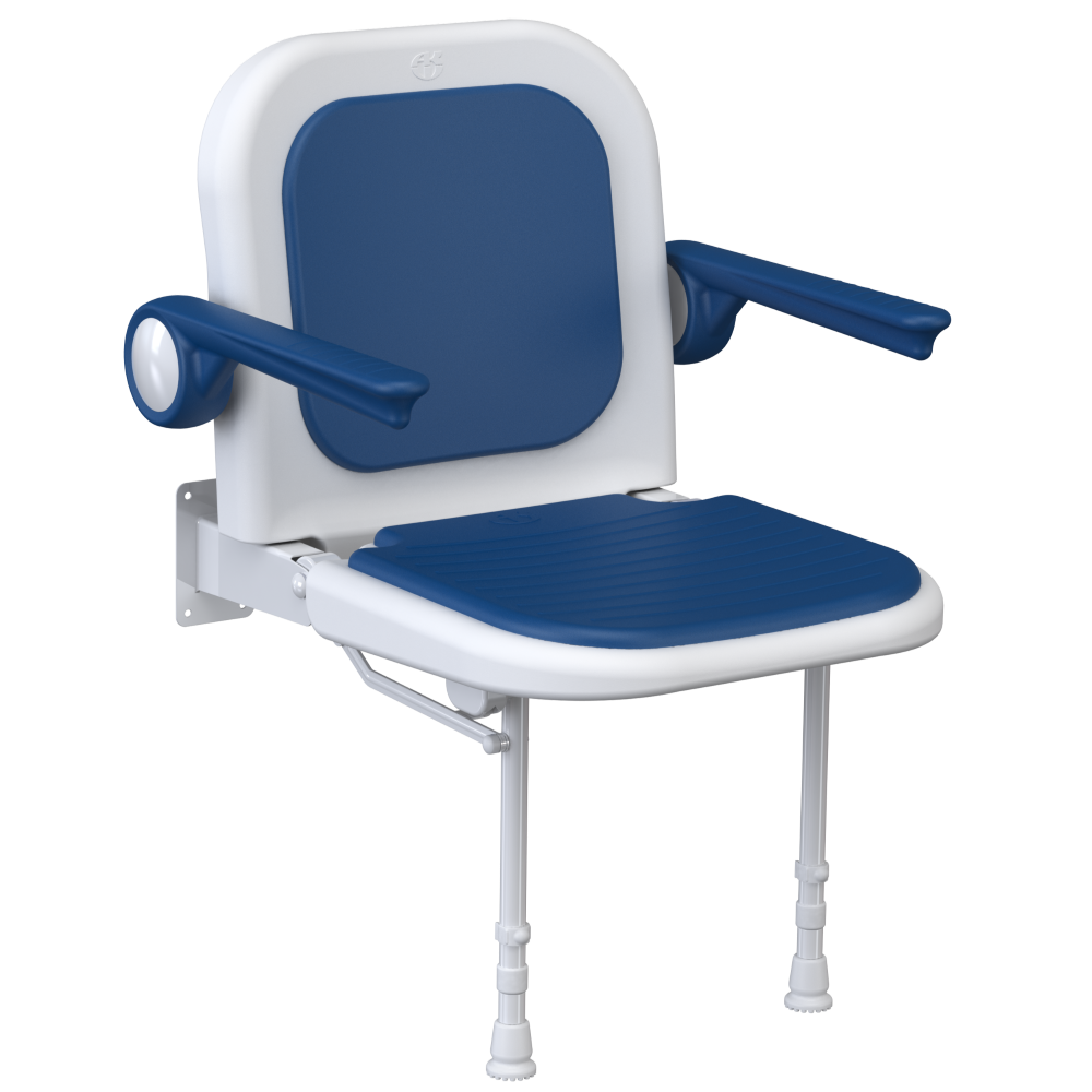 AKW 4000 Series Fold Up Shower Seat – Choice of Width, Style & Padding, photo 7