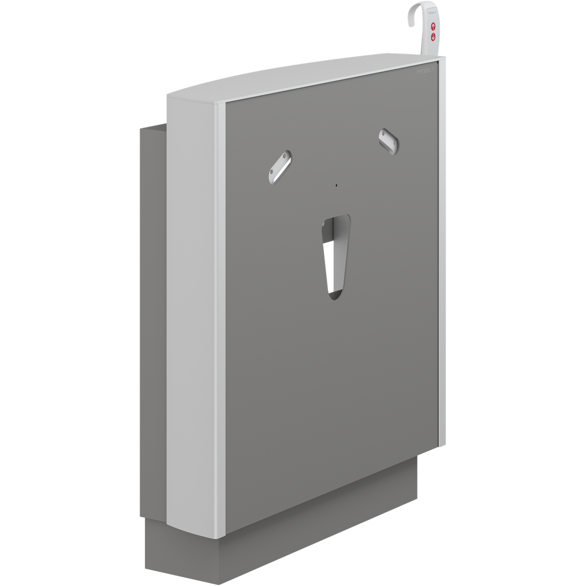 Pressalit SELECT wash basin lifter, anthracite grey, wired hand control