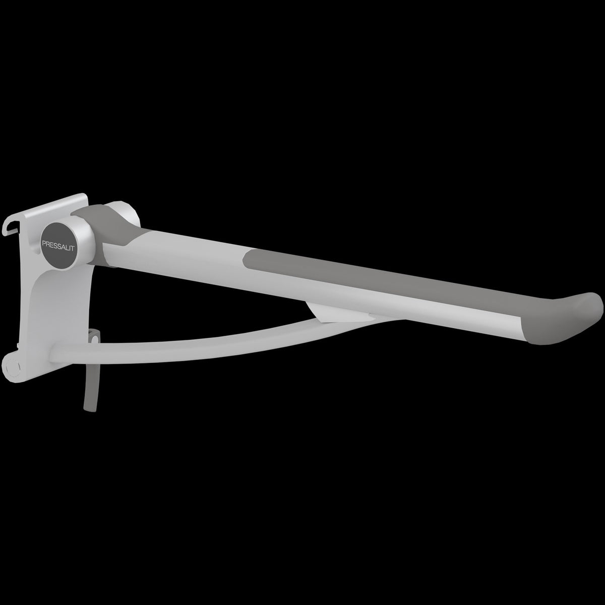 Pressalit PLUS Support Arm, Sideways Adjustable – Anthracite Grey