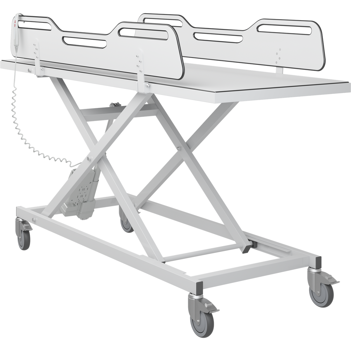 Pressalit MCT 3 change trolley rails lowered