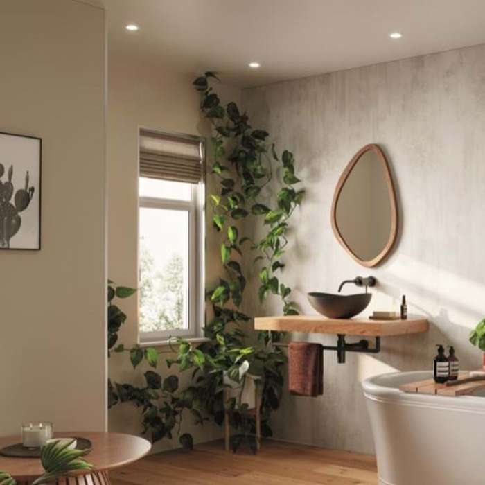 Multipanel Pure Taupe Grey Bathroom Wall Panel – Matt