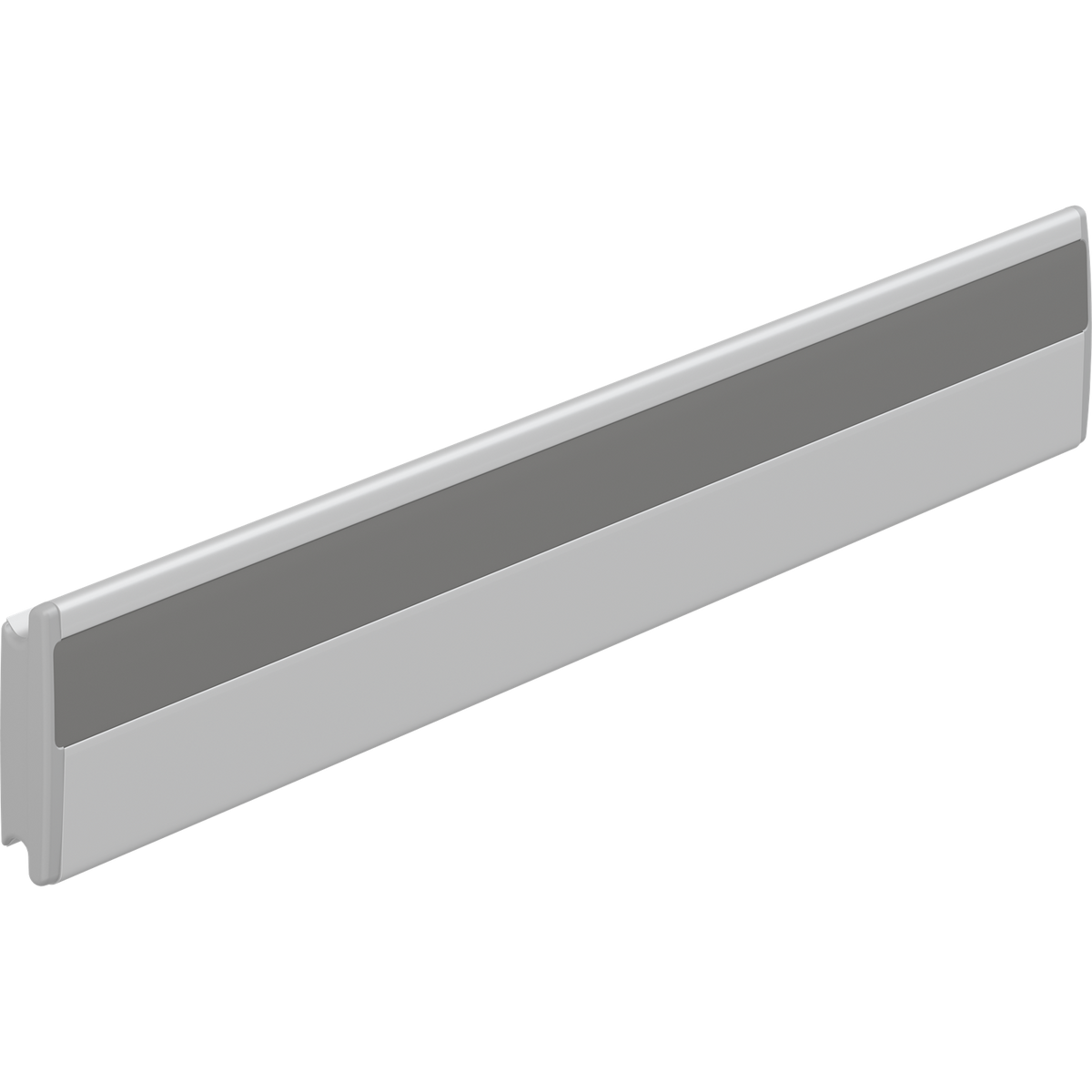 Pressalit PLUS horizontal wall track in anthracite grey