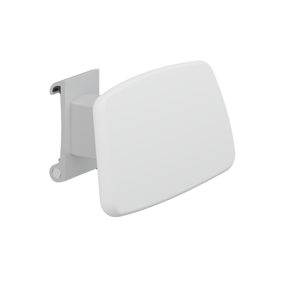 Pressalit PLUS backrest for wall track – Sideways Adjustable, White