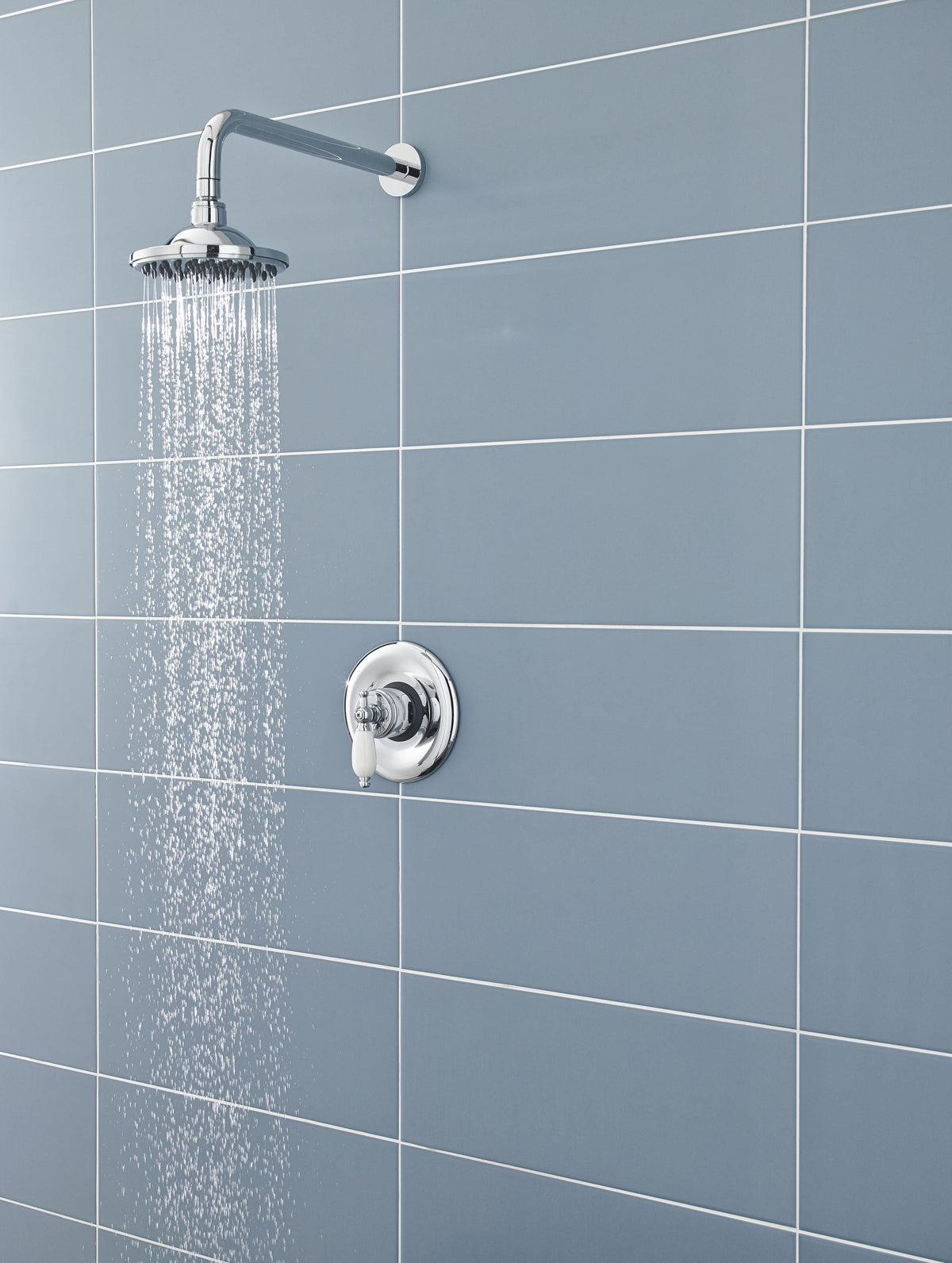 Nuie Fixed Shower Head – 185mm High – Chrome