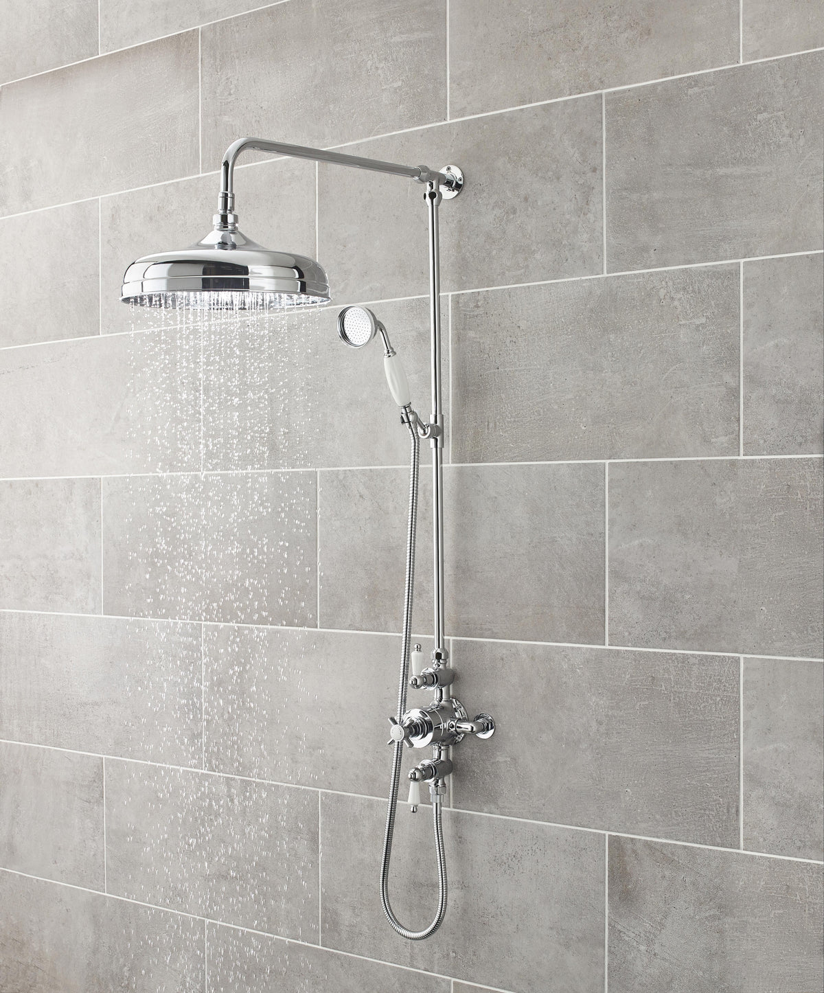 Nuie Edwardian Triple Thermostatic Shower Valve – Chrome
