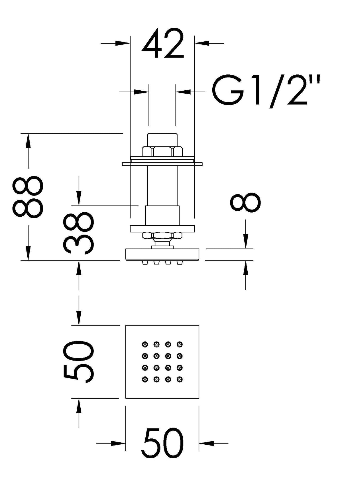 Nuie Square Body Jet – Chrome, photo 3