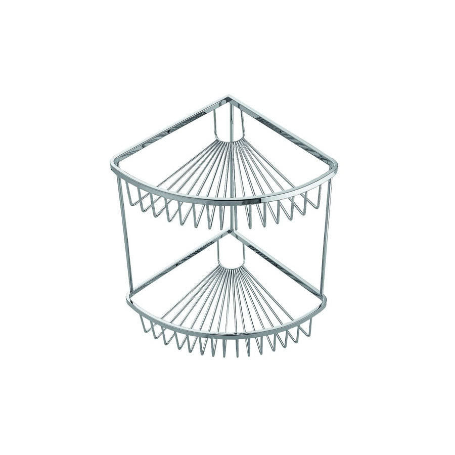 Kartell K-VIT Wire Double Corner Basket – Chrome (ACC102)