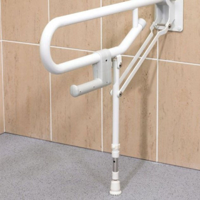 AKW 1800 Series Hinged Foldup Double Hairpin Rail-Adjustable Leg (32mm) White (01830WH)