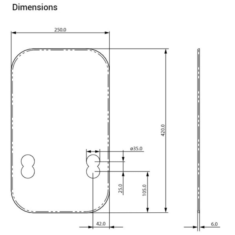 AKW Electric Shower Halo Wall Plate – Current or Pre-2024 Showers, photo 2