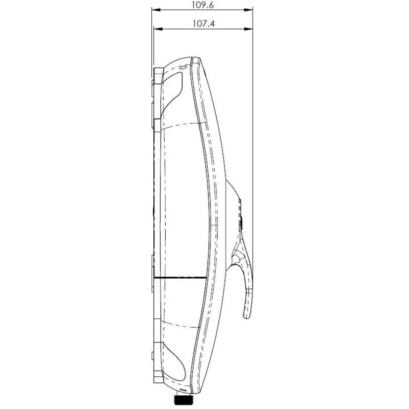 AKW SmartCare Lever White With Silver - White Kit 8.5KW (29090WH)