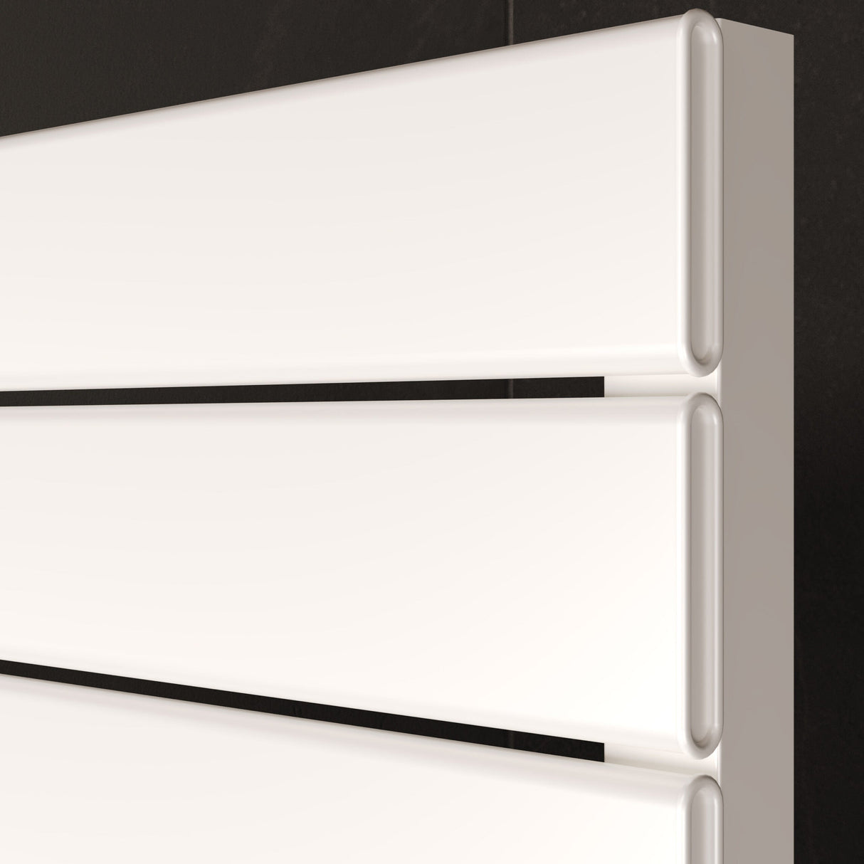 Kartell K-VIT Maple Aluminium Heated Towel Rail Matt White