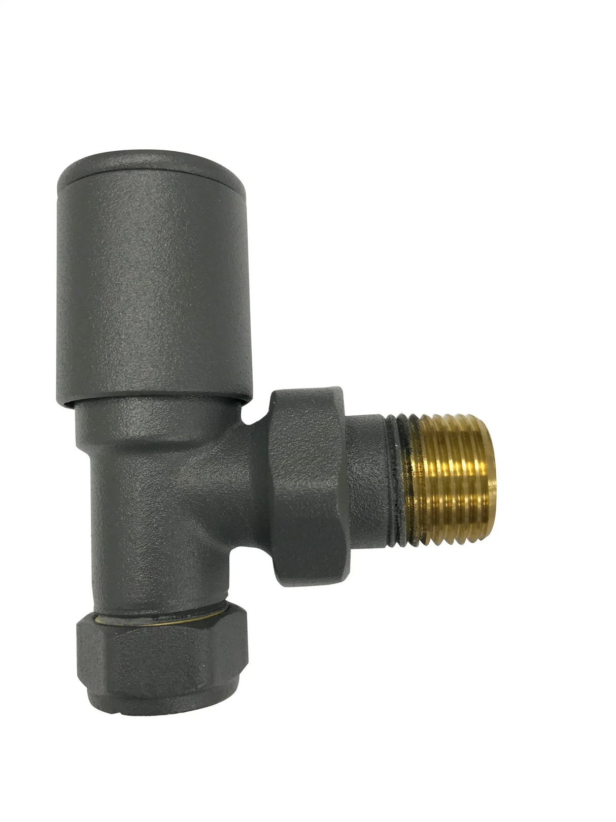 Kartell K-VIT Anthracite Radiator Valve Straight 15mm Pair