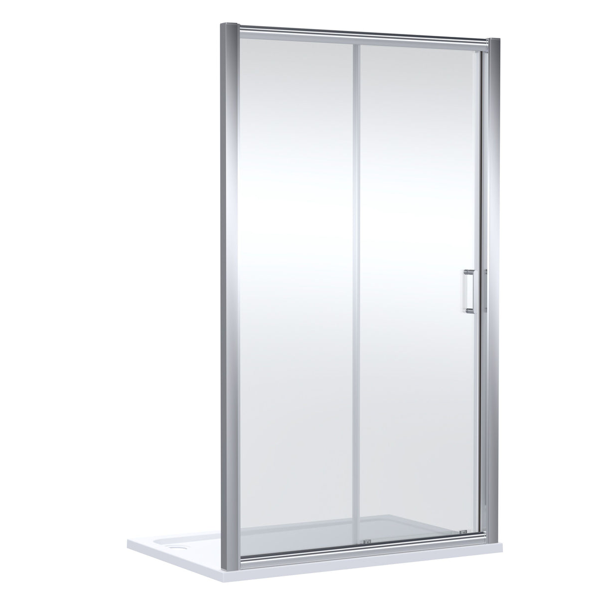 Nuie Lucie Sliding Shower Door – 1200mm, 1400mm & 1700mm, photo 2