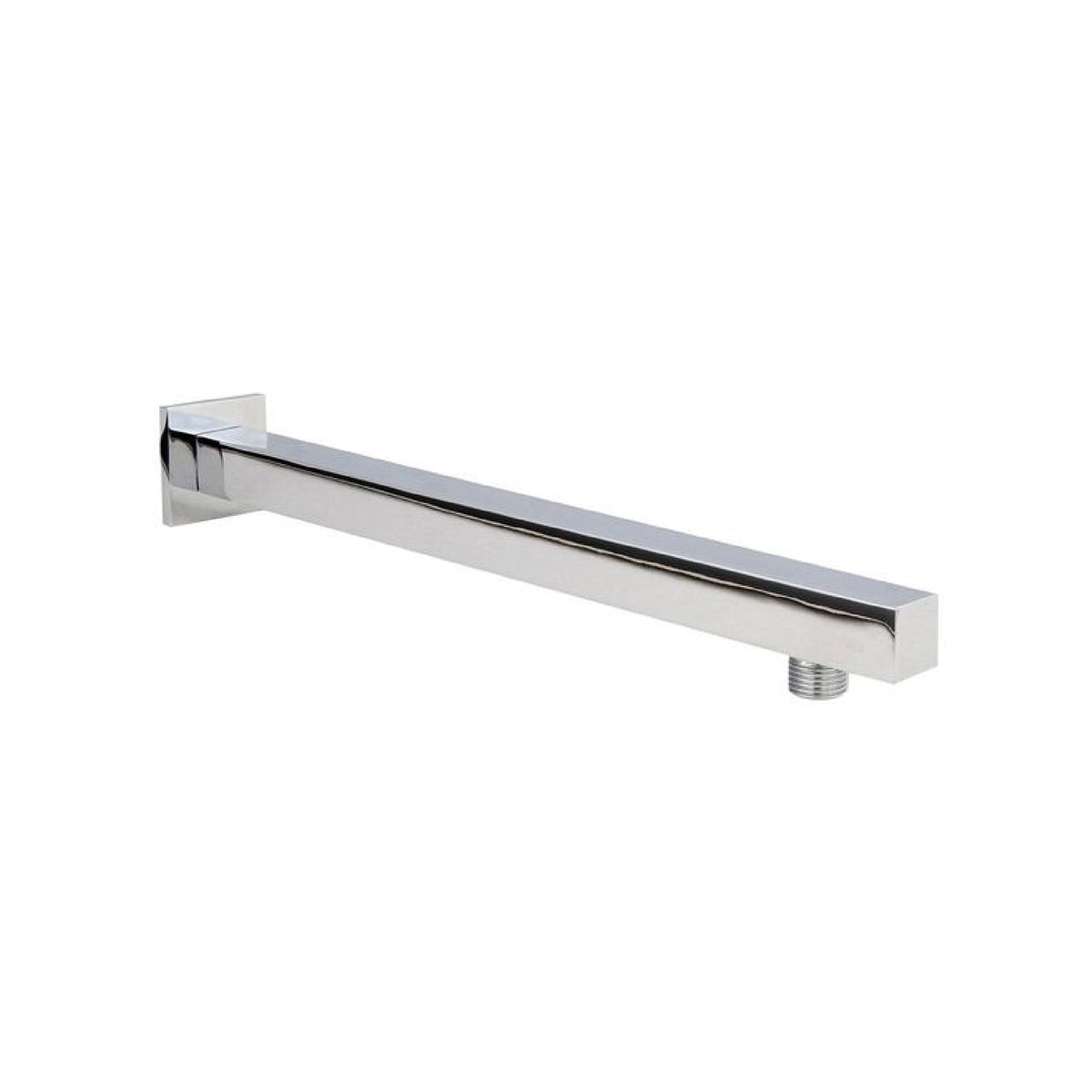 Nuie Square Wall-Mounted Shower Arm – Brushed Bronze or Chrome, photo 2