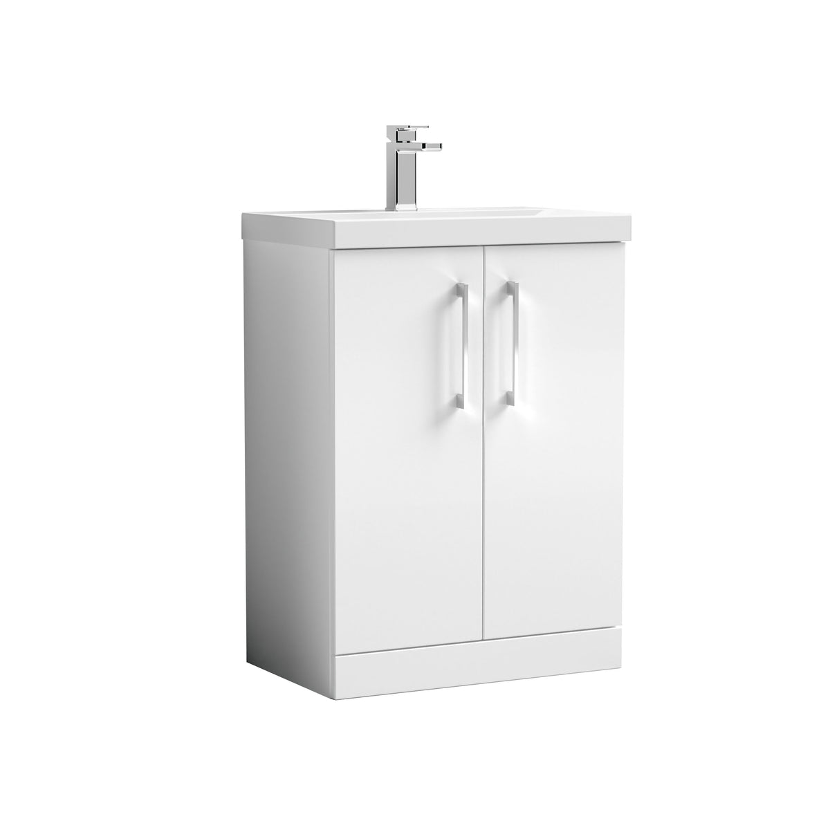 Nuie Arno 2 Door Floor Standing Vanity Unit With Basin – 500mm, 600mm & 800mm, photo 12
