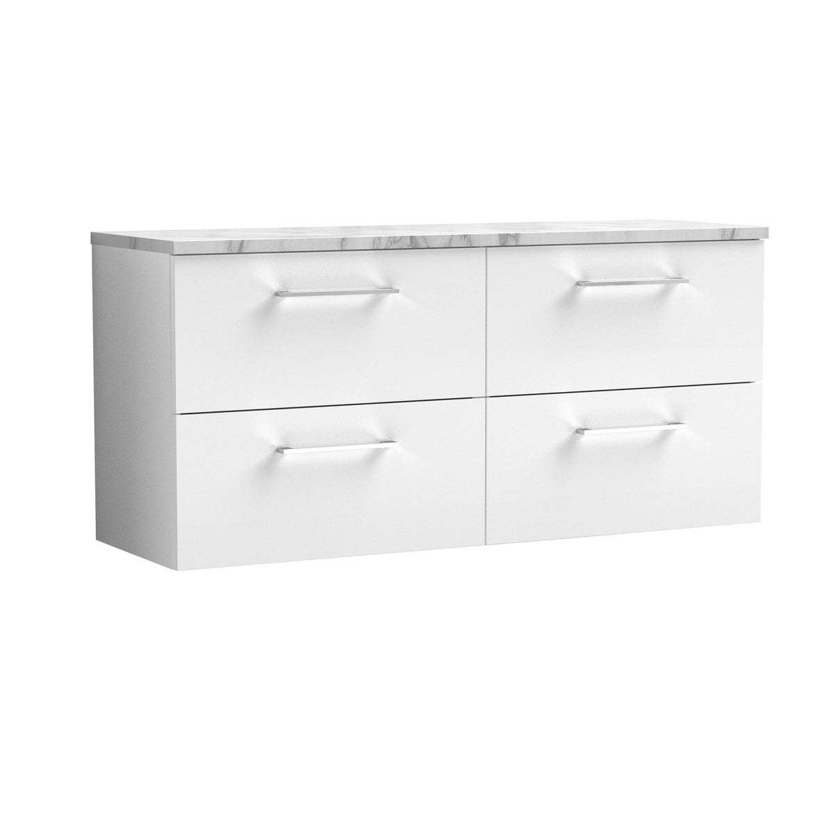 Nuie Arno 1200mm 4 Drawer Wall Hung Vanity Unit With Worktop, photo 11