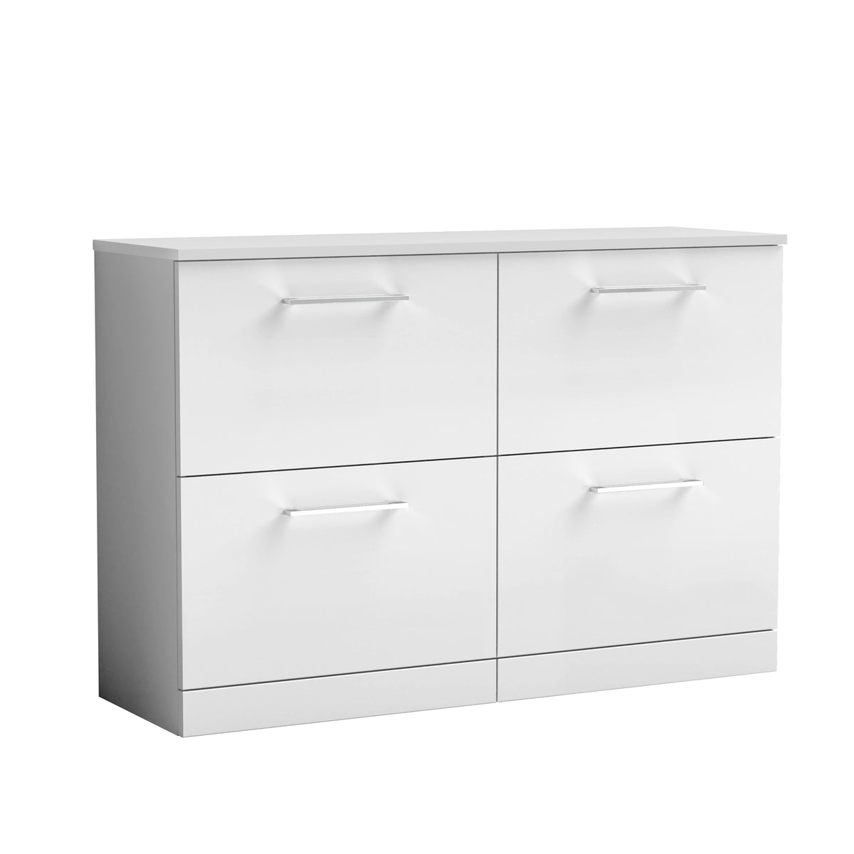 Nuie Arno 1200mm 4 Drawer Floor Standing Vanity Unit With Worktop, photo 2