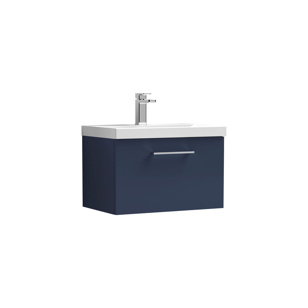 Nuie Arno 1 Drawer Wall Hung Vanity Unit With Basin – 600mm & 800mm, photo 6